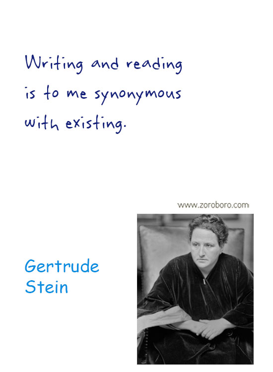 Gertrude Stein Quotes. Genius Quotes, Gertrude Stein Humor Quotes, Knowledge Quotes, Gertrude Stein Wisdom Quotes, Gertrude Stein Books Quotes, Reading Quotes. Gertrude Stein