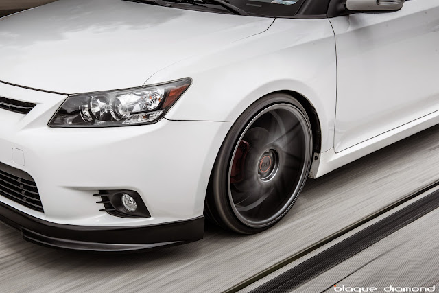 2011 Scion TC2 Fitted with 20 Inch BD-1’s in Full Matte Graphite - Blaque Diamond Wheels