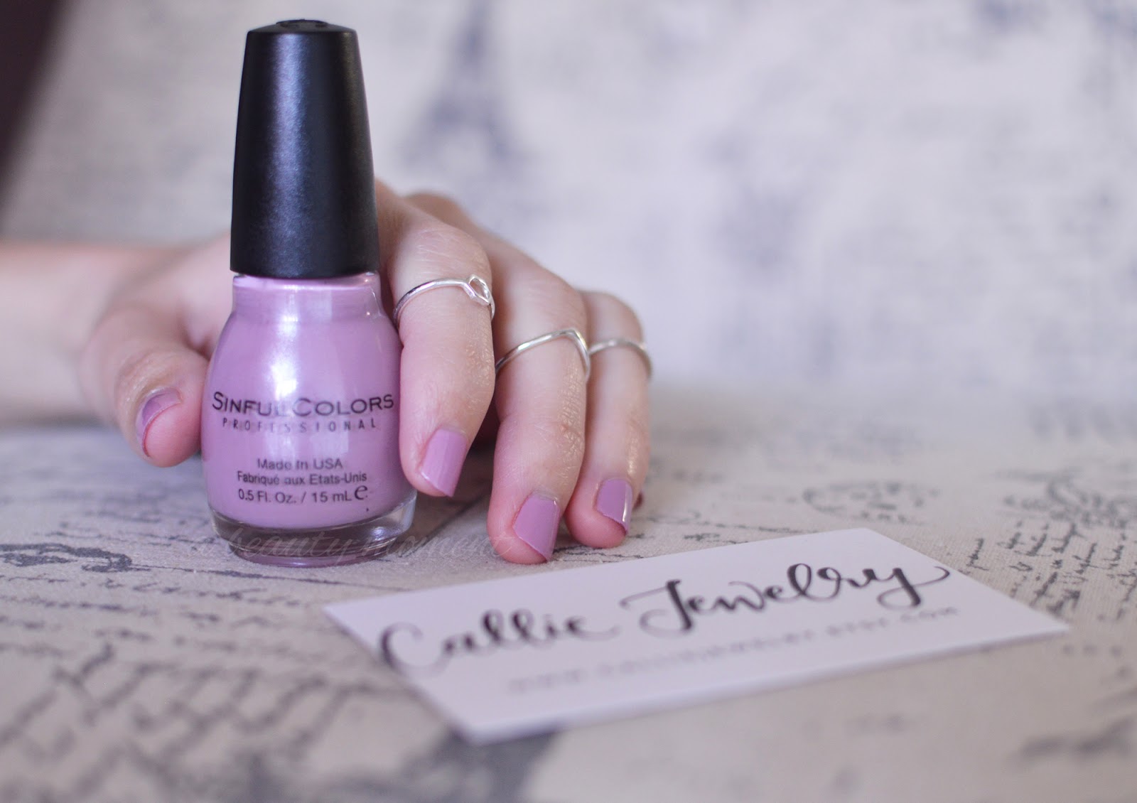 A Beauty Moment SINFUL COLORS NAIL COLOR IN ROSE DUST