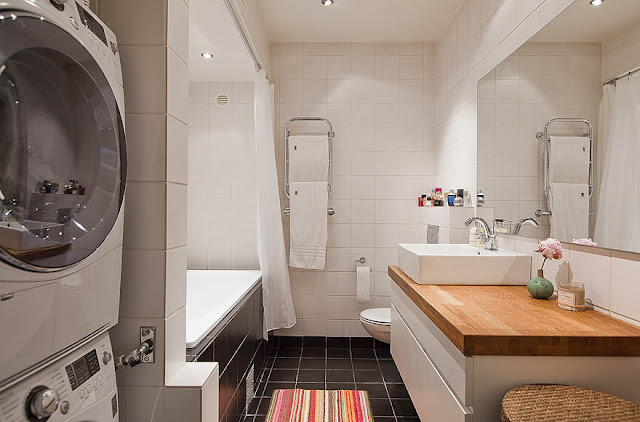 MI RINCÓN DE SUEÑOS: LAVADORA EN EL BAÑO