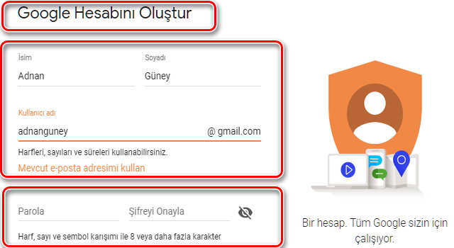 google gmail de oturum acma ve gmail