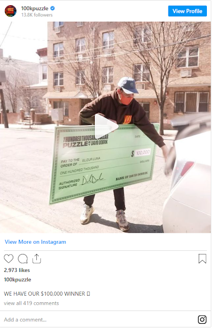 David Dobrik's $100,000 puzzle challenge winner is revealed David Dobrik's $100,000 puzzle challenge winner is revealed