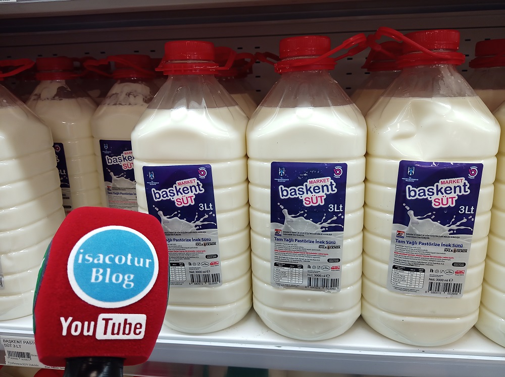 Başkent Market Kızılay Şarküteri Başkent Süt 3Lt.