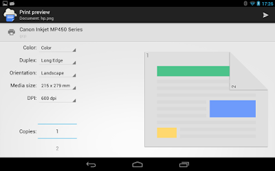 google cloud print a punto de imprimir