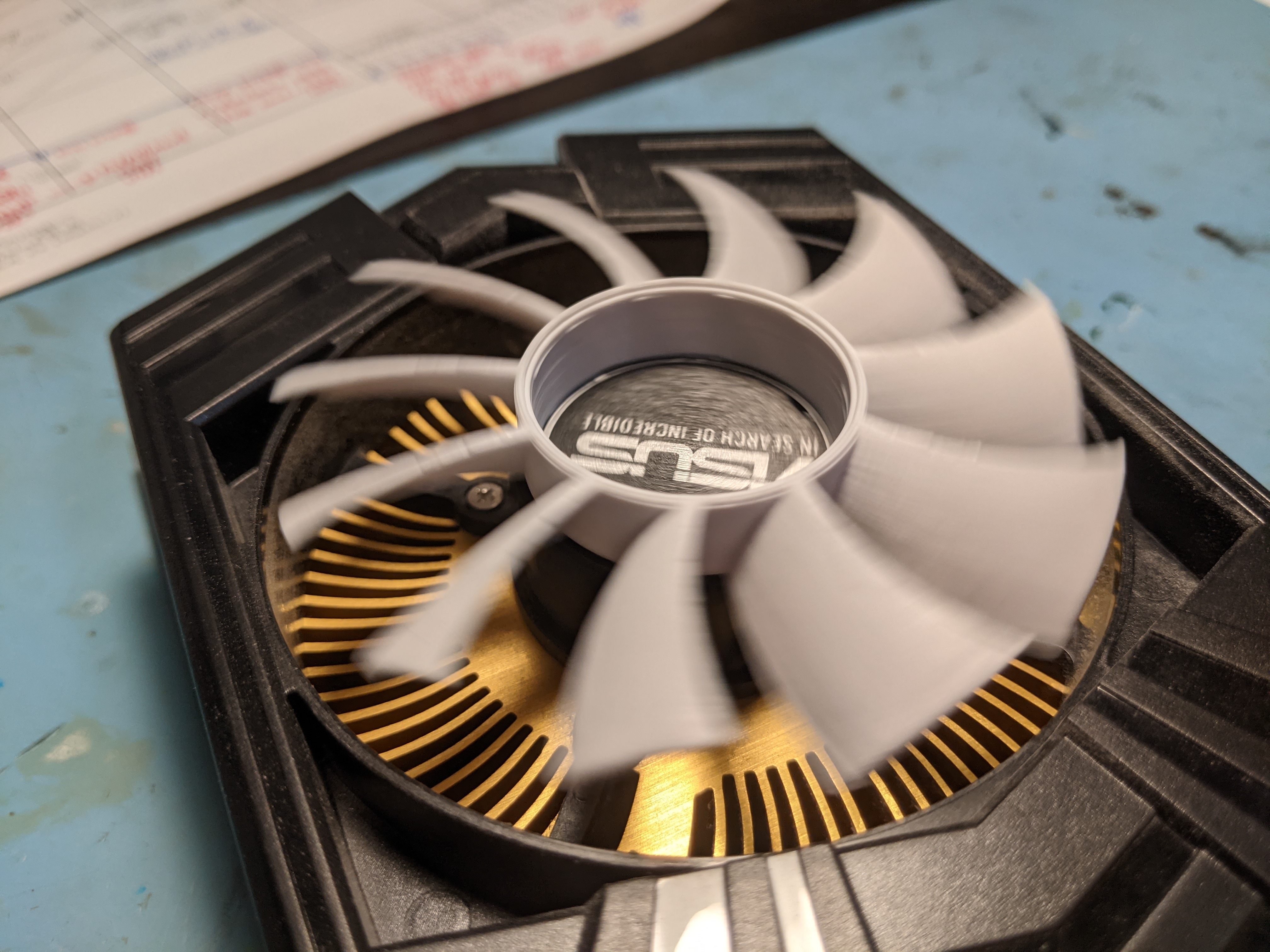 It Came From the Low Effort Fan Repair for GPU (broken