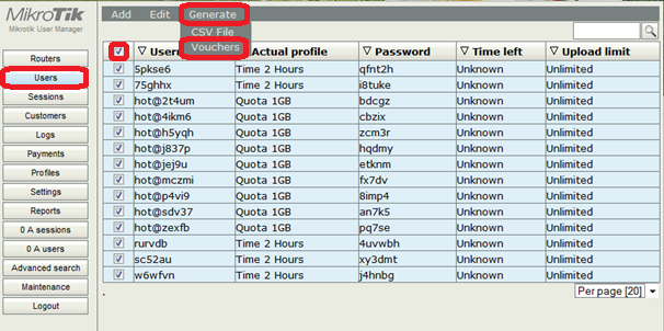 CONFIGURE & INSTALL: How to Create Voucher in Mikrotik User Manager
