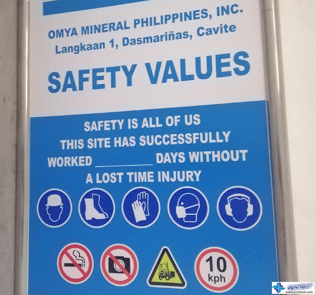 Customized Workplace Safety Signage - Omya Mineral Philippines, Inc.