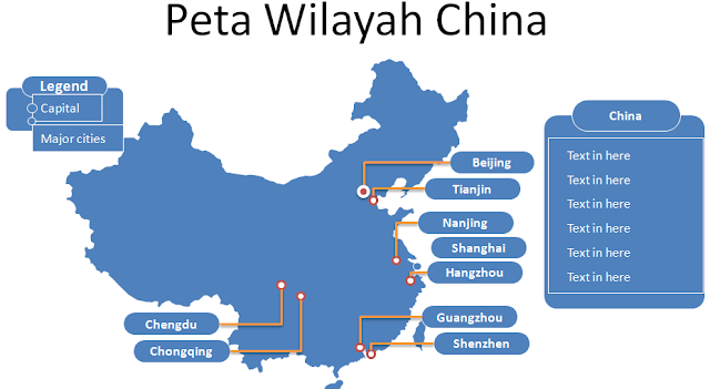 image: Slide 1 Template PPT Peta Cina