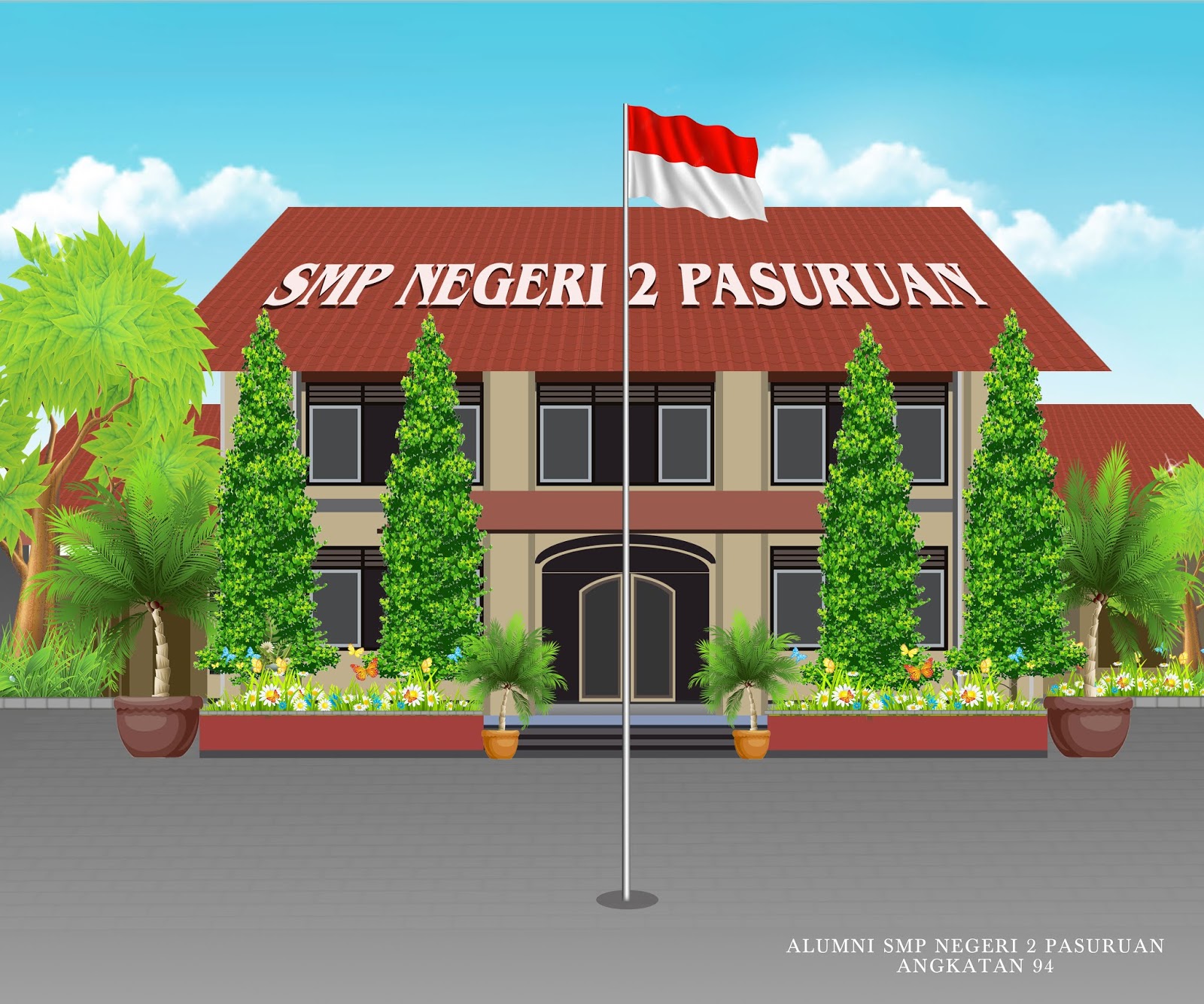 WiN CreativeAgency Logo SMP Negeri 2 Kota Pasuruan vectorCdr