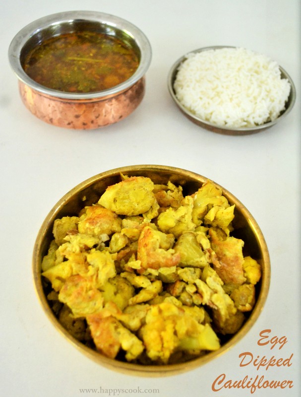 Egg Dipped Cauliflower Fry Recipe Cauliflower Fry with Egg