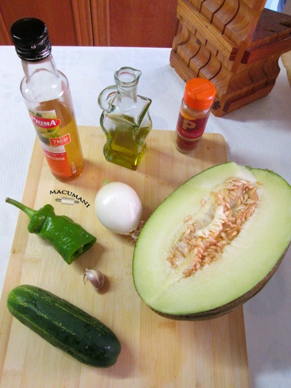 RECETAS DE MACUMANI GAZPACHO DE MELON CON JAMÓN