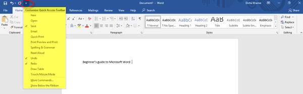 บทช่วยสอน Microsoft Word - The Windows Club