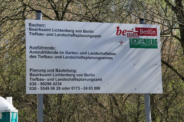 Baustelle Neubau eines Spielplatzes, Am Malchower See, Nähe Hohenschönhauser Weg, 13051 Berlin, 27.03.2014