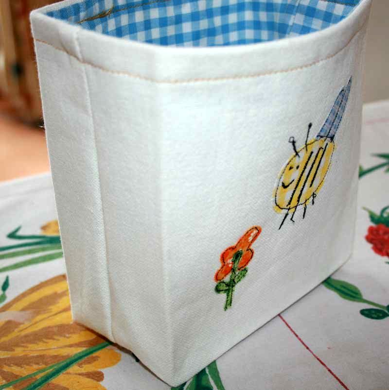 Fabric Basket Free Pattern and Tutorial