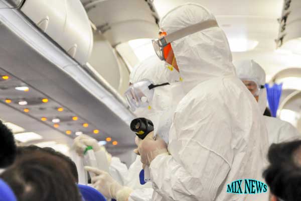 Emirates airline tests on passengers as part of corona virus prevention