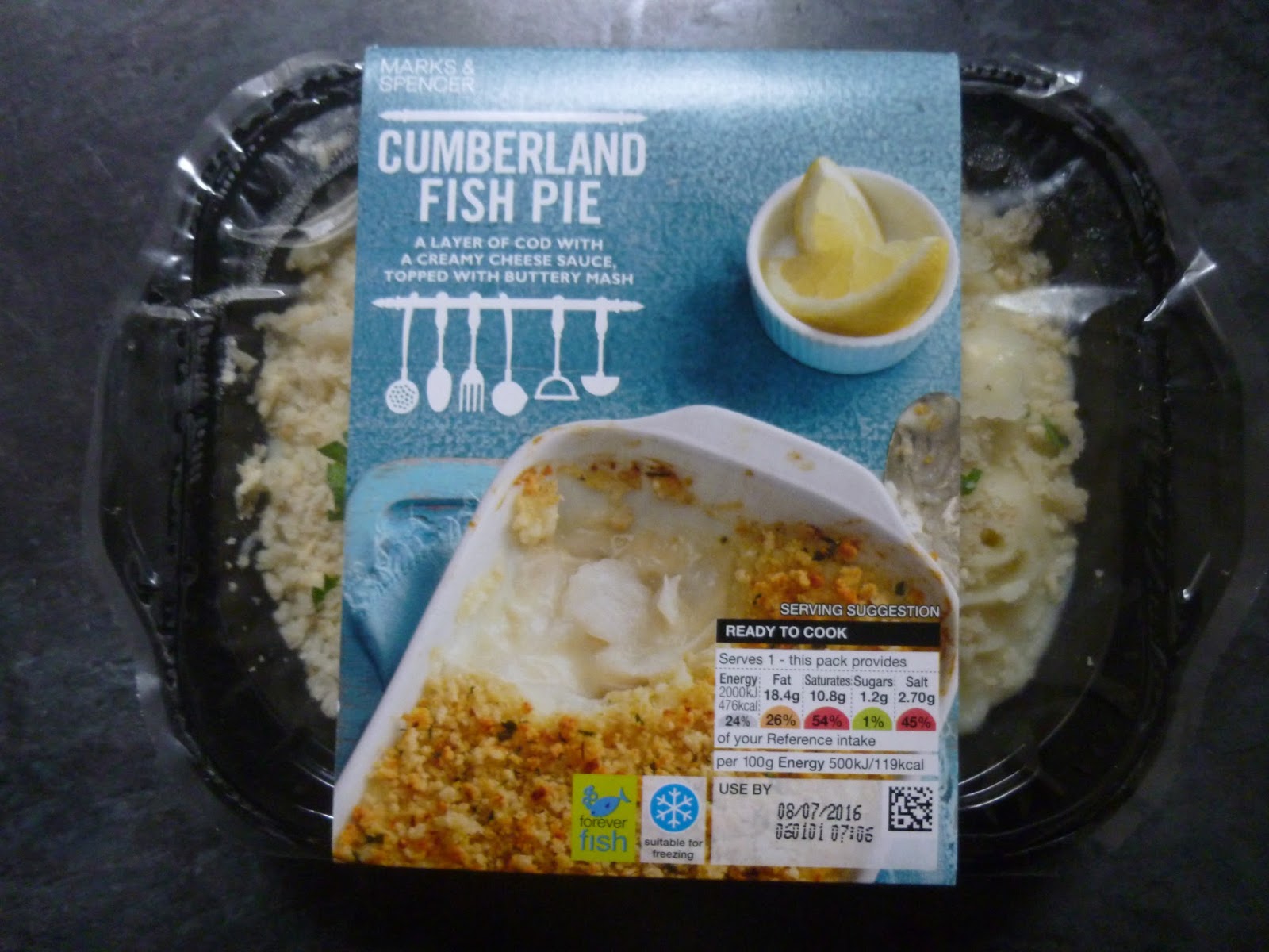 Marks & Spencer Food Reviews M&S Cumberland Fish Pie
