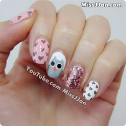 owl nails tutorial nail beauty designs autumn fall hello