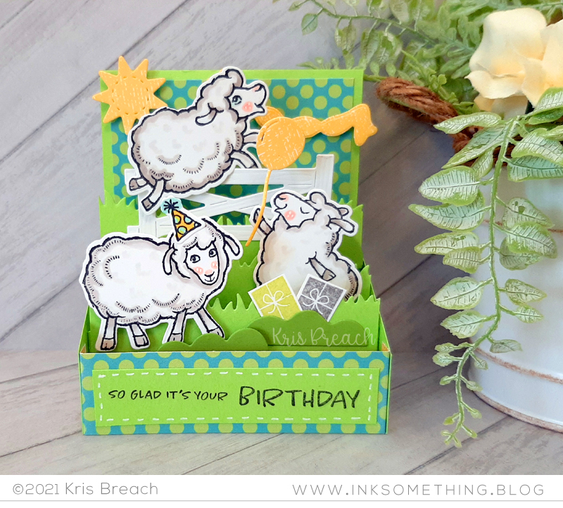 SU! Counting Sheep - Multi-tiered pop up box card