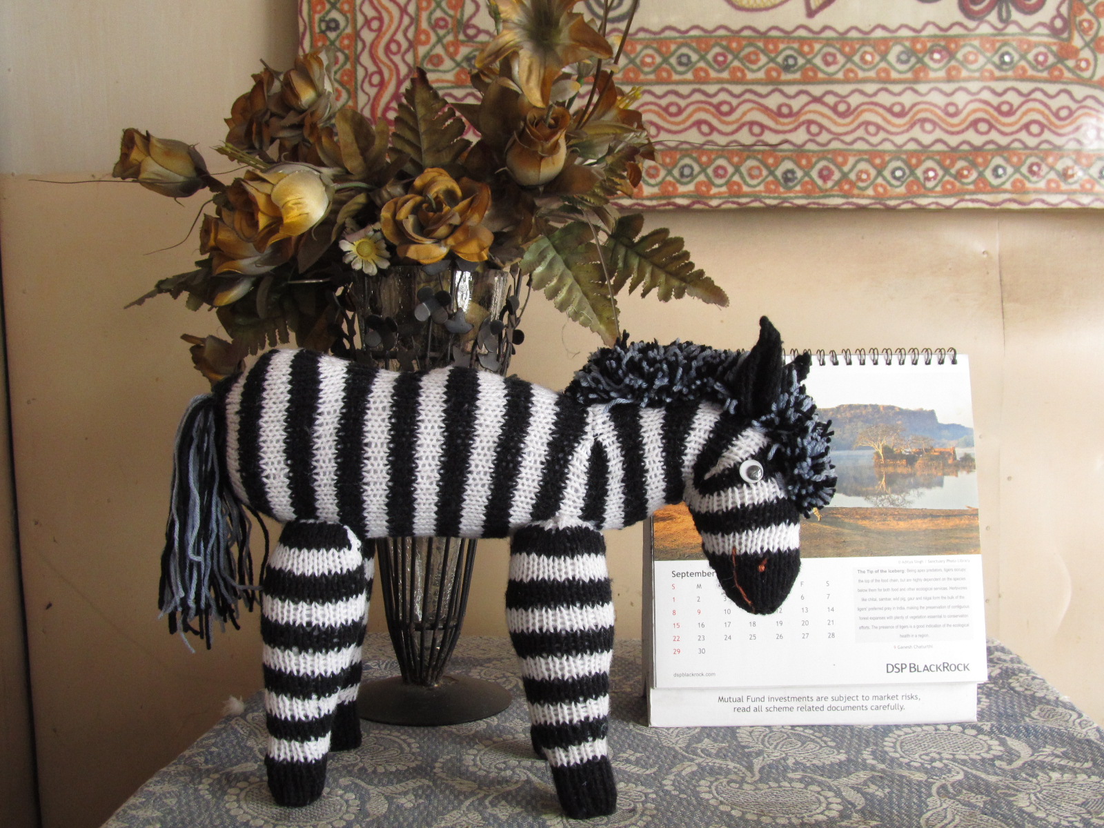 Aamader Blog Knitted Toys (Zebra , Parrot)