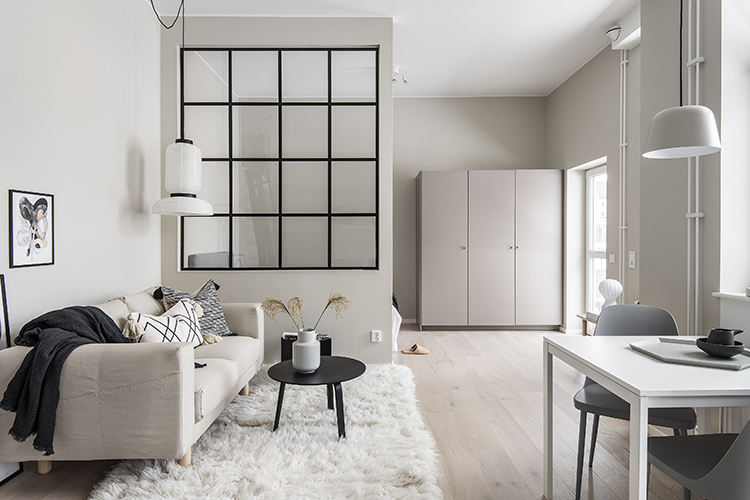 Scandinavian studio apartment design by Refine Design Studio