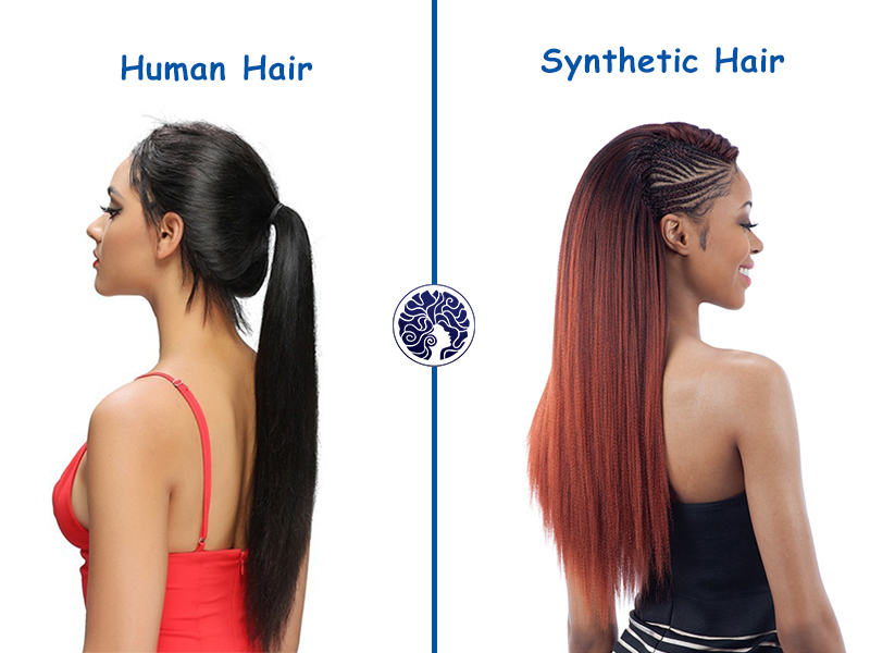 What is the difference between real human hair extensions & synthetic