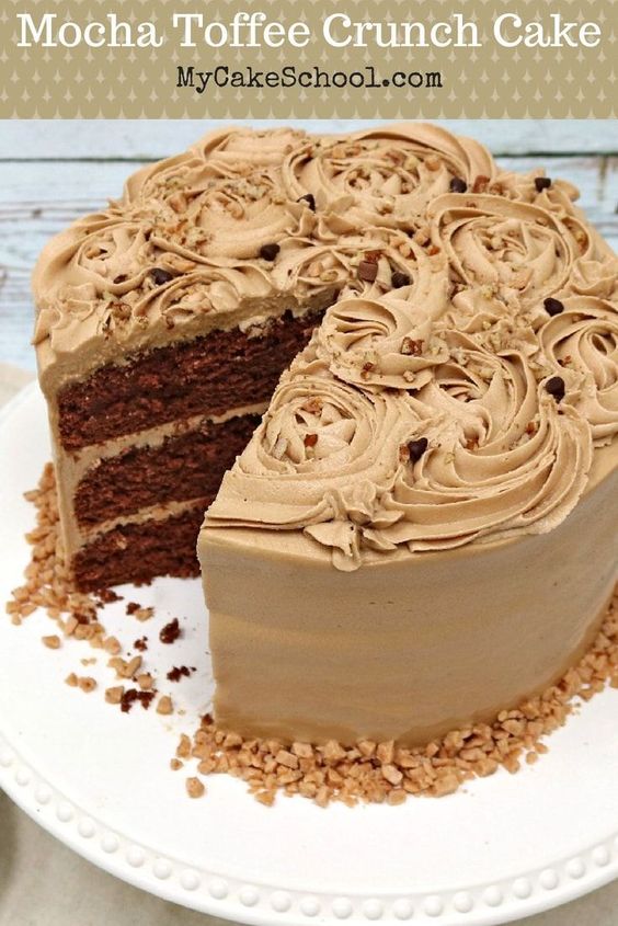 MOCHA TOFFEE CRUNCH CAKE RECIPE Cake