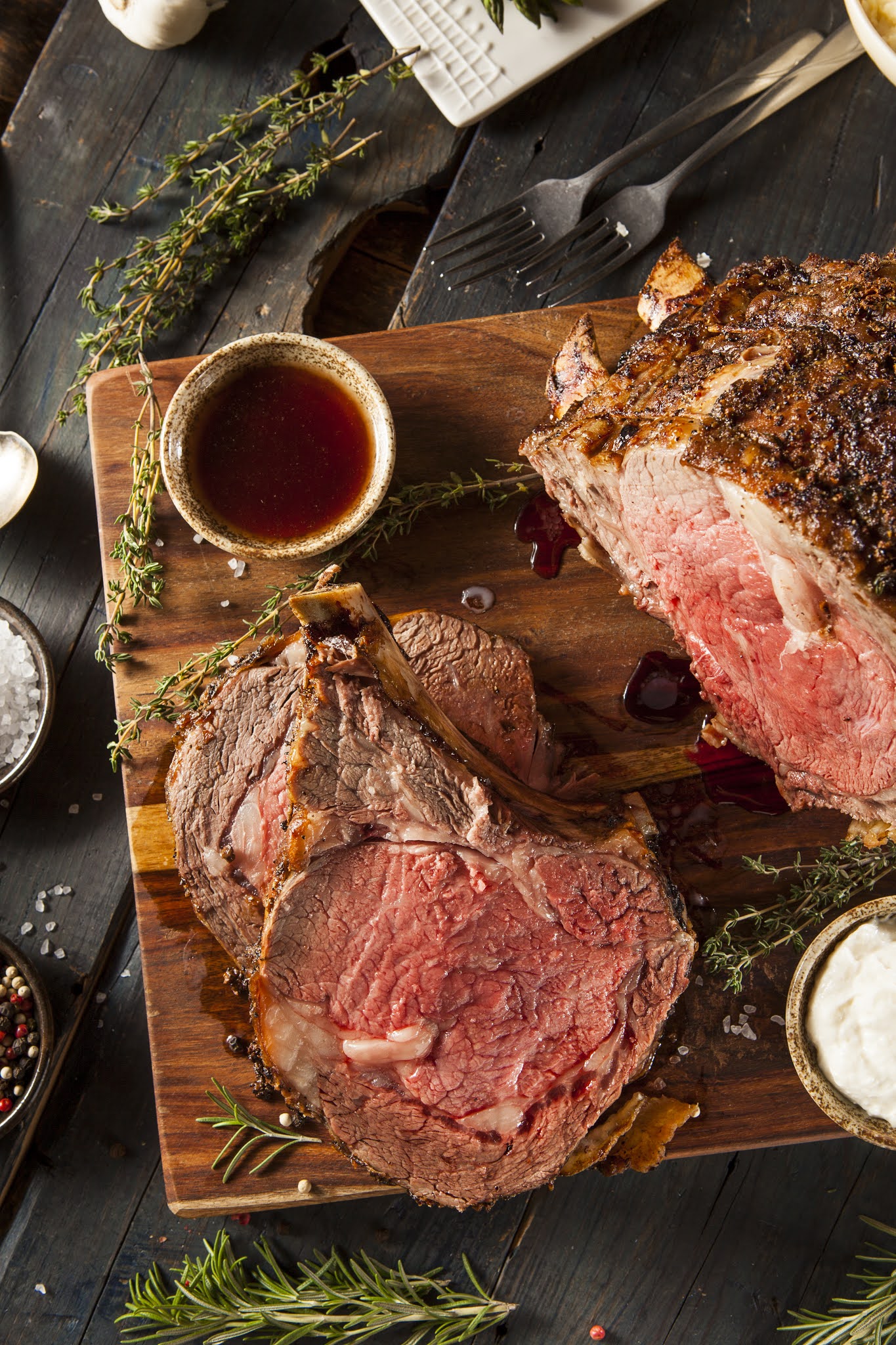 Perfectly Cooked Prime Rib
