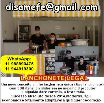 LANCHONETE LEGAL 4 PRODUTOS POR R$ 899,00 -      PEDIDOS WHATSAPP  11 988890475