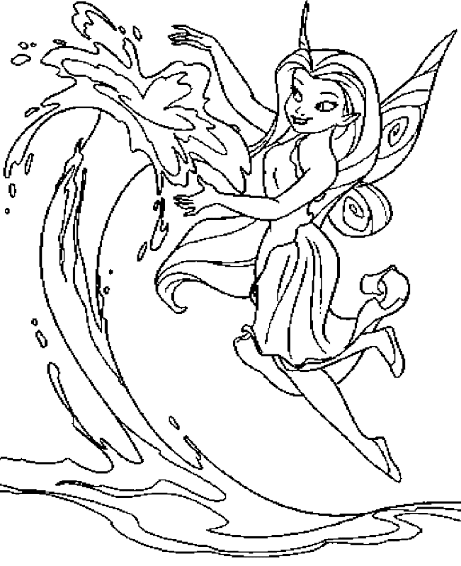 walt disney fairies coloring pages - photo #2