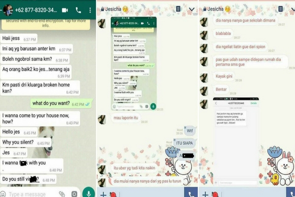 Dilecehkan Sopir Taksi Online, Gadis ini Bagikan Chat yang Isinya Bikin Emosi Dilecehkan Sopir Taksi Online, Gadis ini Bagikan Chat yang Isinya Bikin Emosi