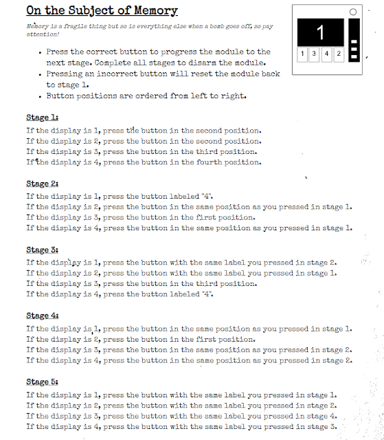 Screen grab from the bomb manual for Keep Talking and Nobody Explodes