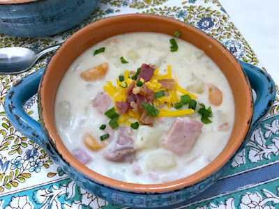 20 Homemade Instant Pot and Slower Cooker Soup Recipes - Slow Cooker Creamy Potato and Ham Soup