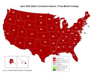 Philly Fed State Conincident Map