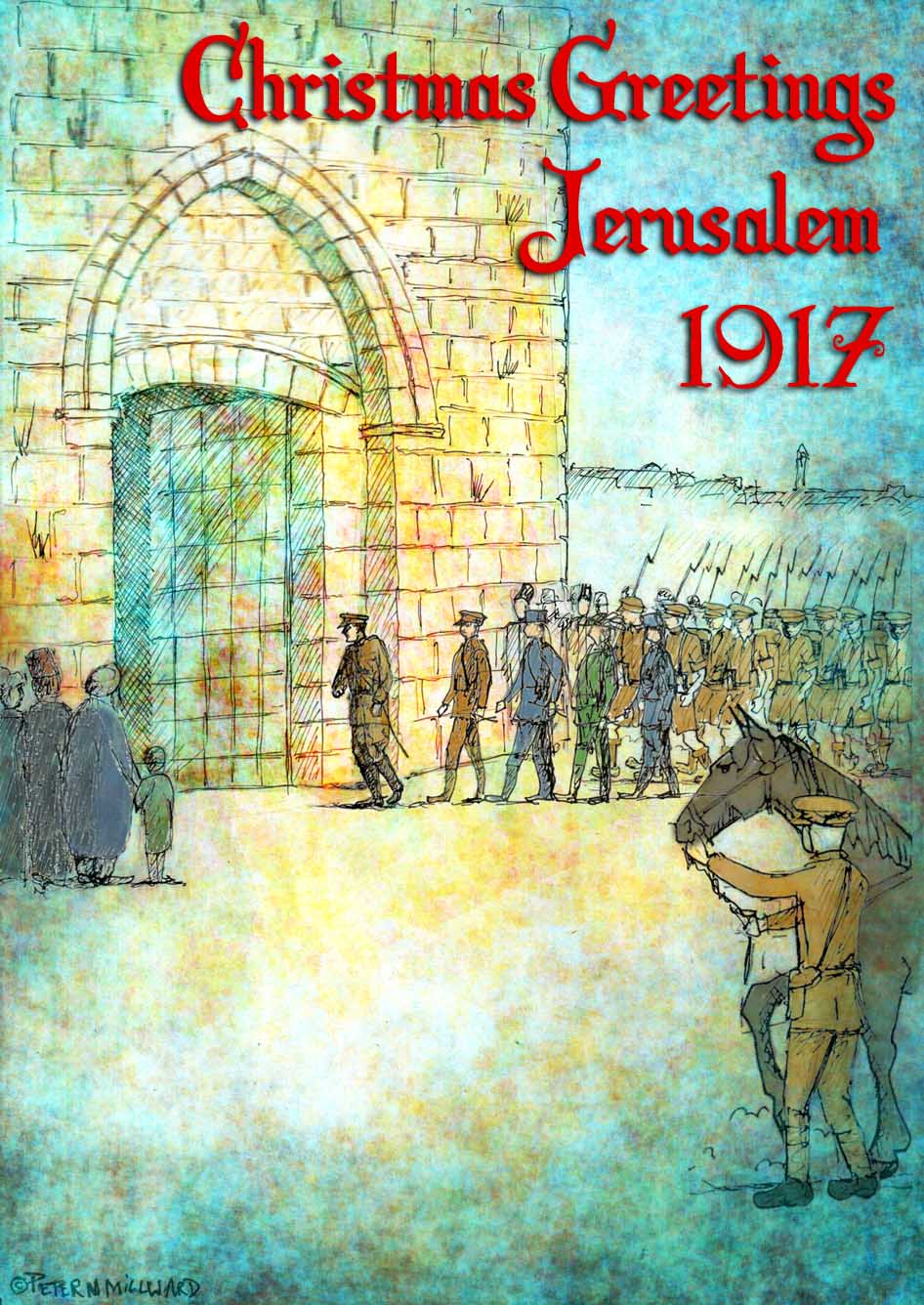 Christmas Greetings Jerusalem 1917 Peter N Millward