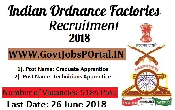 ordnance factory recruitment 2018