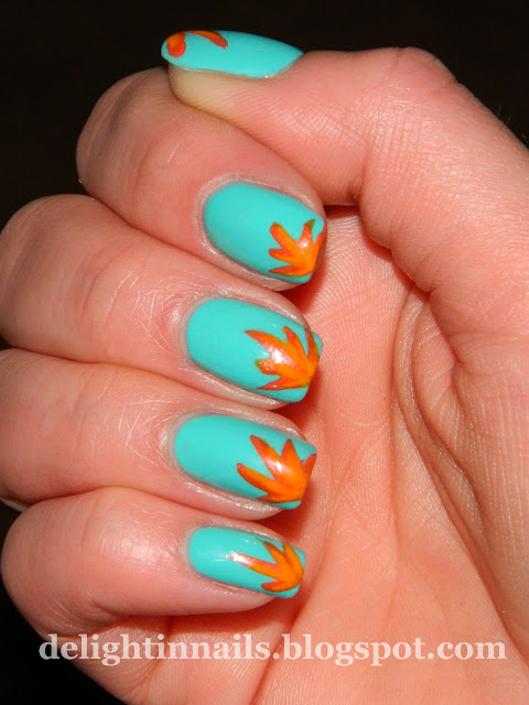 Delight In Nails: 30 Day Flower Challenge Day 3: Birds of Paradise