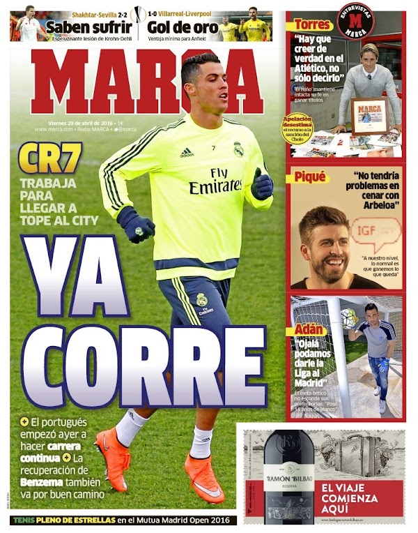 Real Madrid, Marca: "Ya corre"