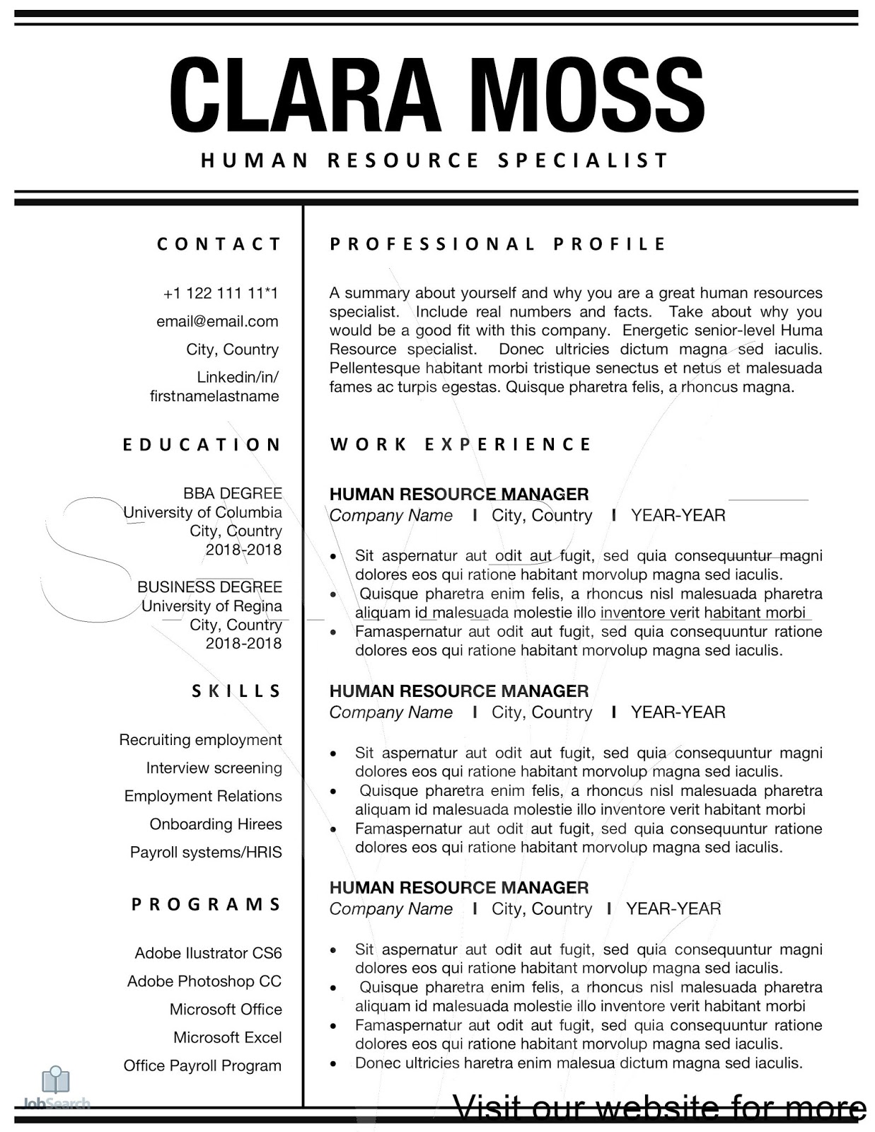 resume for human resources resume for human resources job resume for human resources manager resume for human resources generalist