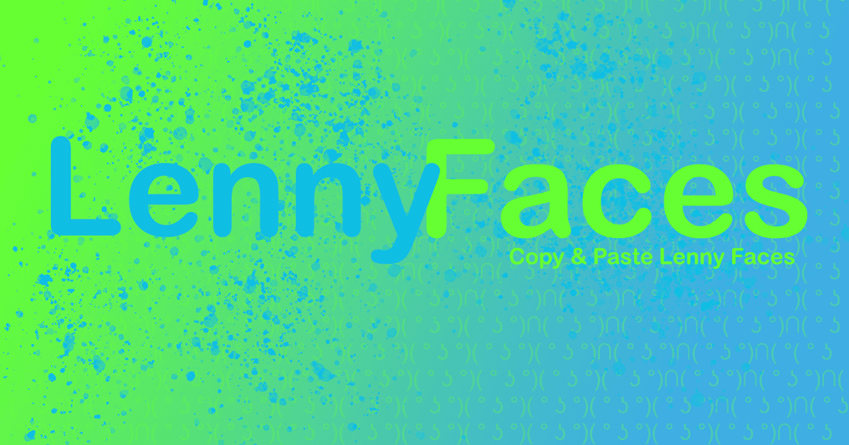 Lenny Faces - Copy Cool Lenny And Text Faces