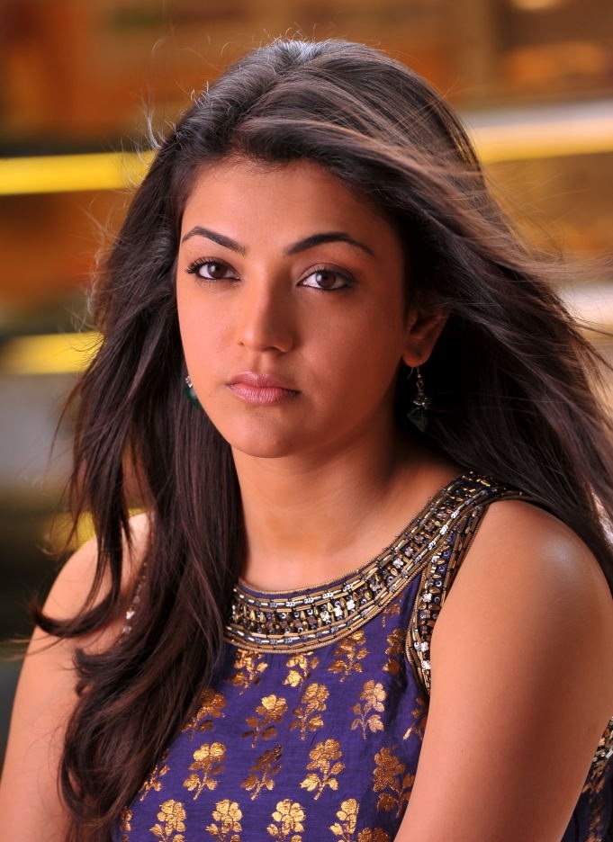 Beautiful Indian Model Kajal Agarwal Chubby Cheeks Face Closeup - South