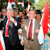 Del Granado y Costas participaron juntos del desfile en homenaje a Tarija