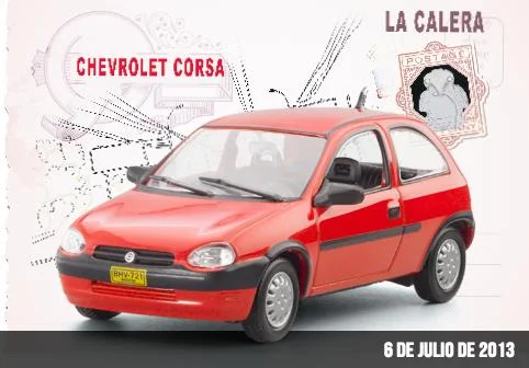 los carros más queridos de colombia, chevrolet corsa 1996, chevrolet corsa 1:43