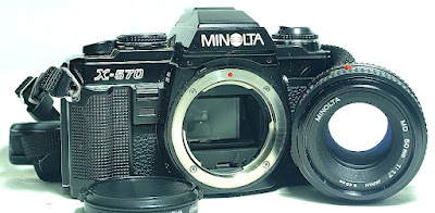 Minolta X-570 (Black) Body #423, Minolta MD 50mm 1:1.7 #089