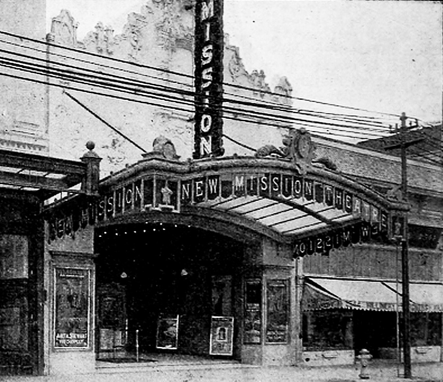 San Francisco Theatres The New Mission Theatre history + exterior views