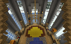 minecraft castle medieval tower interior wizard wizards magnificent minecraftcastle decorating hall blueprints minecraftbuildinginc interiors library stuff rose