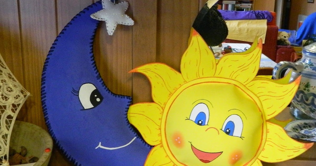 gatito Explícitamente Portal Sol, luna, estrellas plantillas goma Eva - Colorear dibujos infantiles