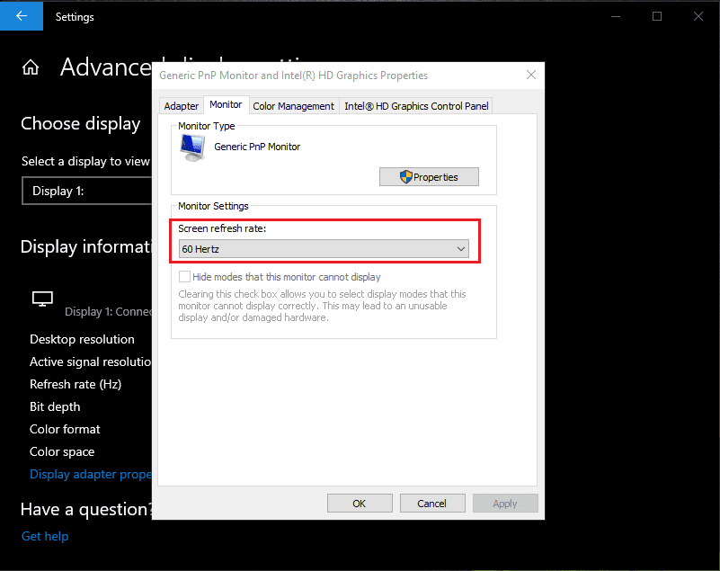 How to Check the Refresh Rate for Your Screen on Windows 10 I Have Tech