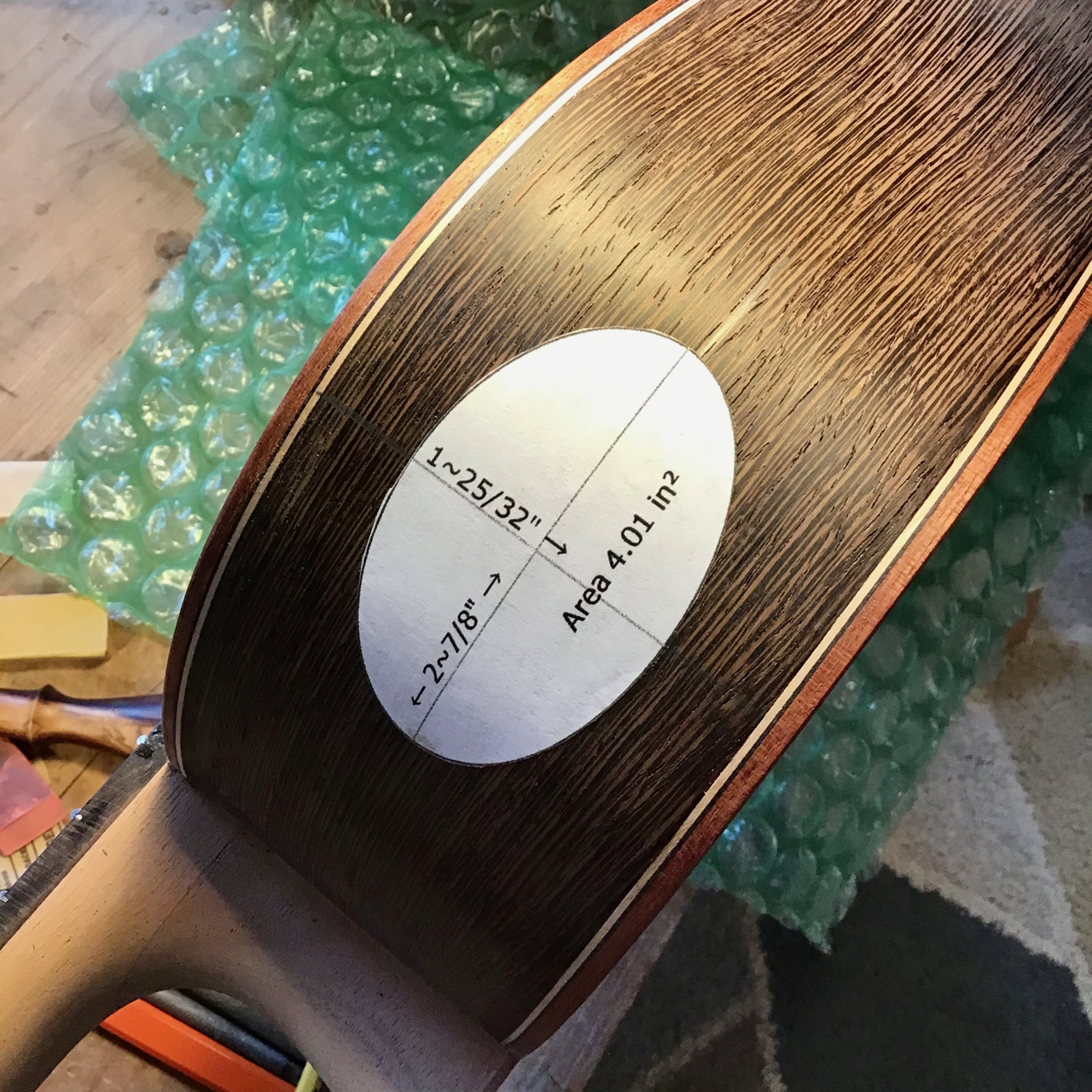 Cutting a Sound Port on a Guitar