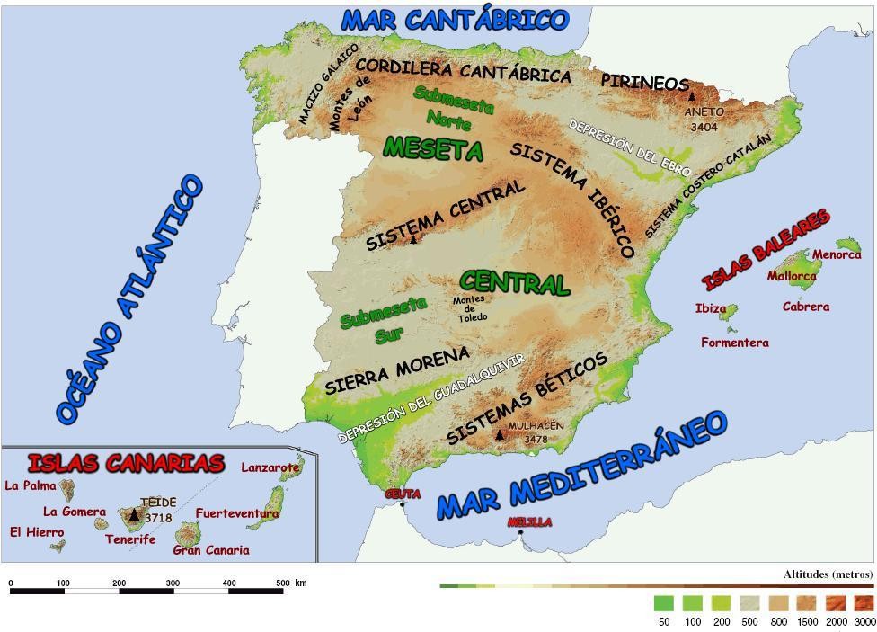.: PRINCIPALES SISTEMAS MONTAÑOSOS