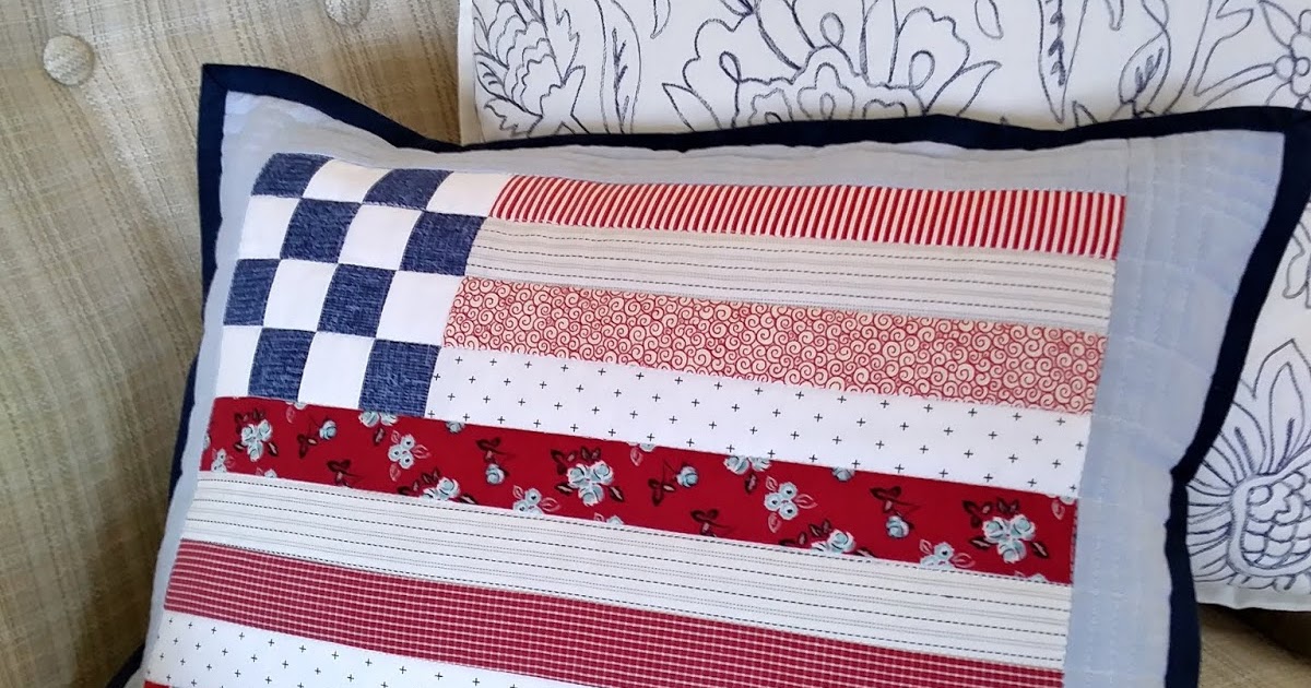Northern Deb Quilts Flag pillow